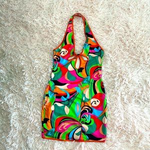 Multicolor Mini Dress